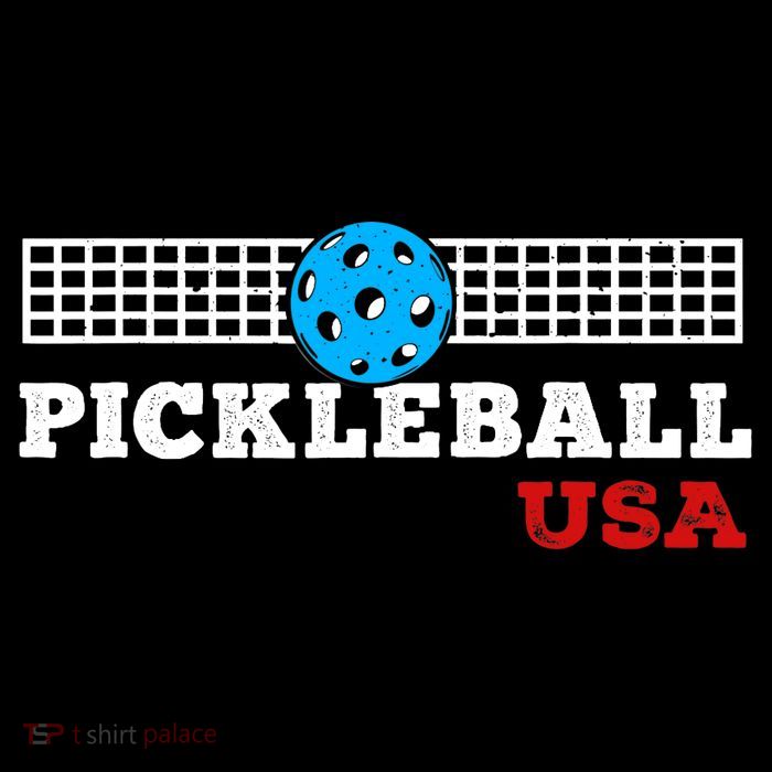 Pickleball Support The Team Pickleball Player USA Flag Wool Snapback Cap