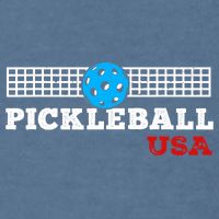 Pickleball Support The Team Pickleball Player USA Flag Garment-Dyed Sweatshirt