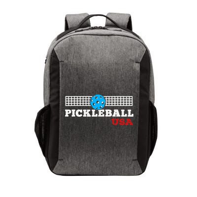 Pickleball Support The Team Pickleball Player USA Flag Vector Backpack
