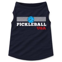 Pickleball Support The Team Pickleball Player USA Flag Doggie Tank