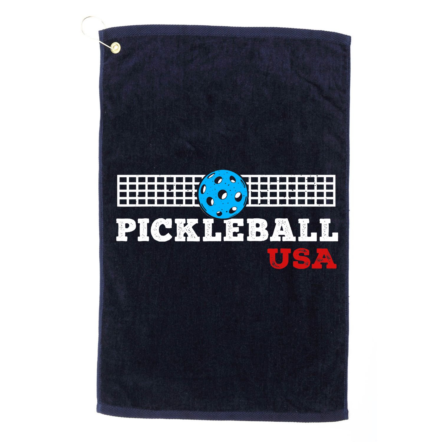 Pickleball Support The Team Pickleball Player USA Flag Golf Towel