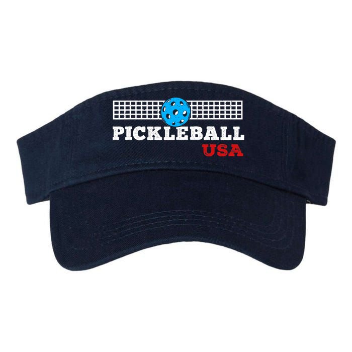 Pickleball Support The Team Pickleball Player USA Flag Visor