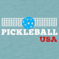 Pickleball Support The Team Pickleball Player USA Flag Sueded Cloud Jersey T-Shirt