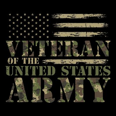 Proud Soldier United States Army Usa Flag Camouflage Veteran T-Shirt