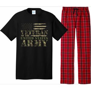 Proud Soldier United States Army Usa Flag Camouflage Veteran Pajama Set