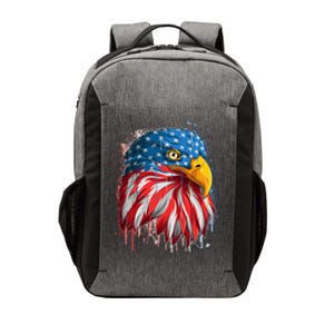 Paint Splatter USA American Flag Eagle Head Vector Backpack