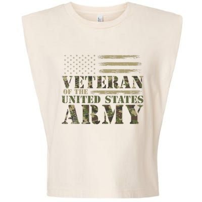 Proud Soldier United States Army USA Flag Garment-Dyed Women's Muscle Tee