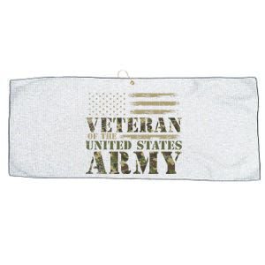 Proud Soldier United States Army USA Flag Large Microfiber Waffle Golf Towel