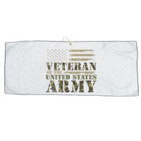 Proud Soldier United States Army USA Flag Large Microfiber Waffle Golf Towel