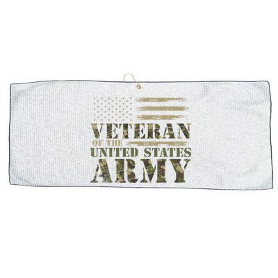 Proud Soldier United States Army USA Flag Large Microfiber Waffle Golf Towel