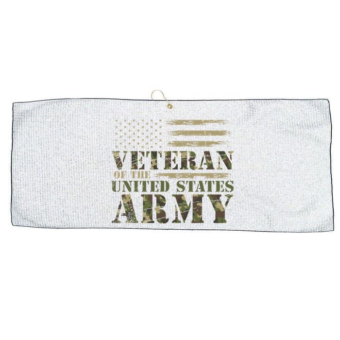 Proud Soldier United States Army USA Flag Large Microfiber Waffle Golf Towel