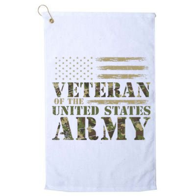 Proud Soldier United States Army USA Flag Platinum Collection Golf Towel