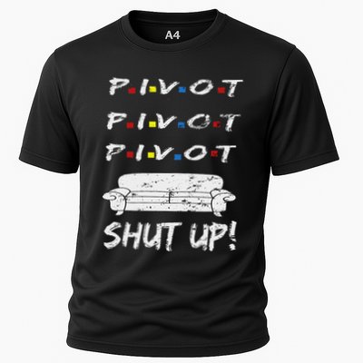 Pivot Shut Up! Pivot Shut Up! Tv Funny Cool Retro Cooling Performance Crew T-Shirt