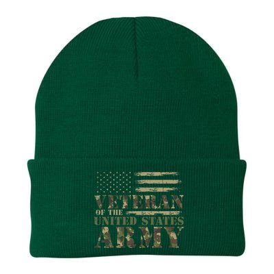 Proud Soldier United States Army USA Flag Camouflage Veteran Knit Cap Winter Beanie