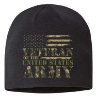 Proud Soldier United States Army USA Flag Camouflage Veteran Sustainable Beanie