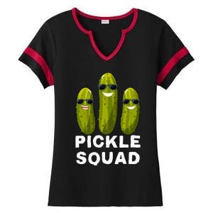 Pickle Squad Vegan Dill Pickle Costume Adult Pickle Squad Ladies Halftime Notch Neck Tee