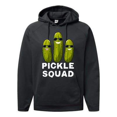 Pickle Squad Vegan Dill Pickle Costume Adult Pickle Squad Performance Fleece Hoodie