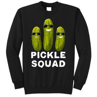 Pickle Squad Vegan Dill Pickle Costume Adult Pickle Squad Sweatshirt