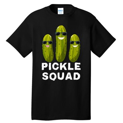 Pickle Squad Vegan Dill Pickle Costume Adult Pickle Squad Tall T-Shirt