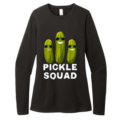 Pickle Squad Vegan Dill Pickle Costume Adult Pickle Squad Womens CVC Long Sleeve Shirt