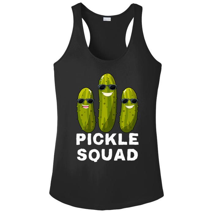 Pickle Squad Vegan Dill Pickle Costume Adult Pickle Squad Ladies PosiCharge Competitor Racerback Tank