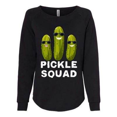 Pickle Squad Vegan Dill Pickle Costume Adult Pickle Squad Womens California Wash Sweatshirt