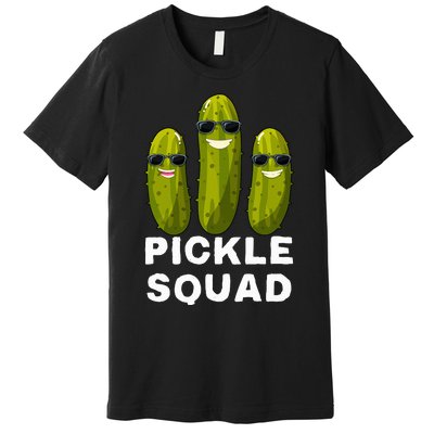 Pickle Squad Vegan Dill Pickle Costume Adult Pickle Squad Premium T-Shirt