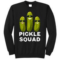 Pickle Squad Vegan Dill Pickle Costume Adult Pickle Squad Tall Sweatshirt