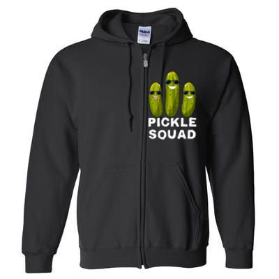 Pickle Squad Vegan Dill Pickle Costume Adult Pickle Squad Full Zip Hoodie