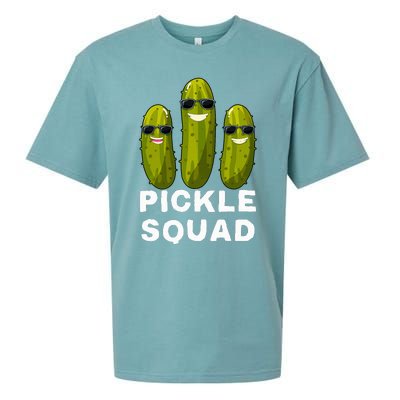 Pickle Squad Vegan Dill Pickle Costume Adult Pickle Squad Sueded Cloud Jersey T-Shirt