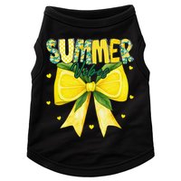 Preppy Summer Vibes Lemon Bow Girly Summer Doggie Tank