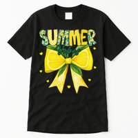 Preppy Summer Vibes Lemon Bow Girly Summer Tall T-Shirt