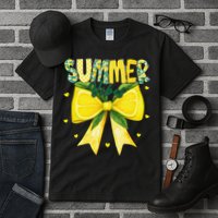 Preppy Summer Vibes Lemon Bow Girly Summer Tall T-Shirt