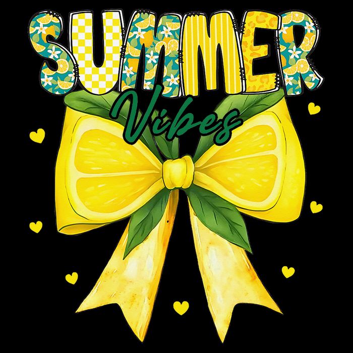 Preppy Summer Vibes Lemon Bow Girly Summer Tall T-Shirt
