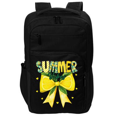 Preppy Summer Vibes Lemon Bow Girly Summer Impact Tech Backpack