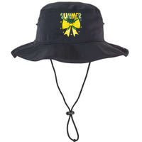 Preppy Summer Vibes Lemon Bow Girly Summer Bucket Hat