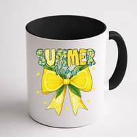 Preppy Summer Vibes Lemon Bow Girly Summer Mug
