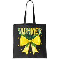 Preppy Summer Vibes Lemon Bow Girly Summer Bag