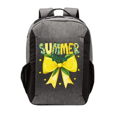Preppy Summer Vibes Lemon Bow Girly Summer Vector Backpack