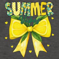 Preppy Summer Vibes Lemon Bow Girly Summer Vector Backpack