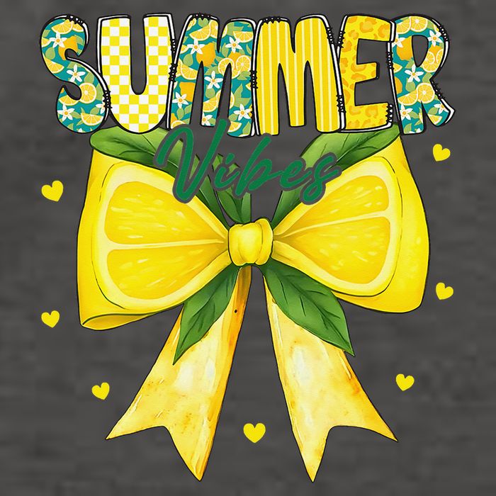 Preppy Summer Vibes Lemon Bow Girly Summer Vector Backpack