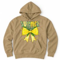 Preppy Summer Vibes Lemon Bow Girly Summer Hoodie