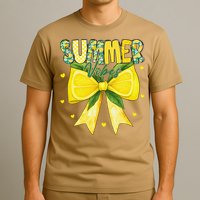 Preppy Summer Vibes Lemon Bow Girly Summer T-Shirt