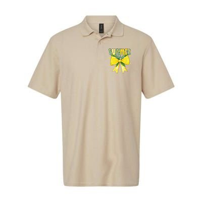 Preppy Summer Vibes Lemon Bow Girly Summer Polo