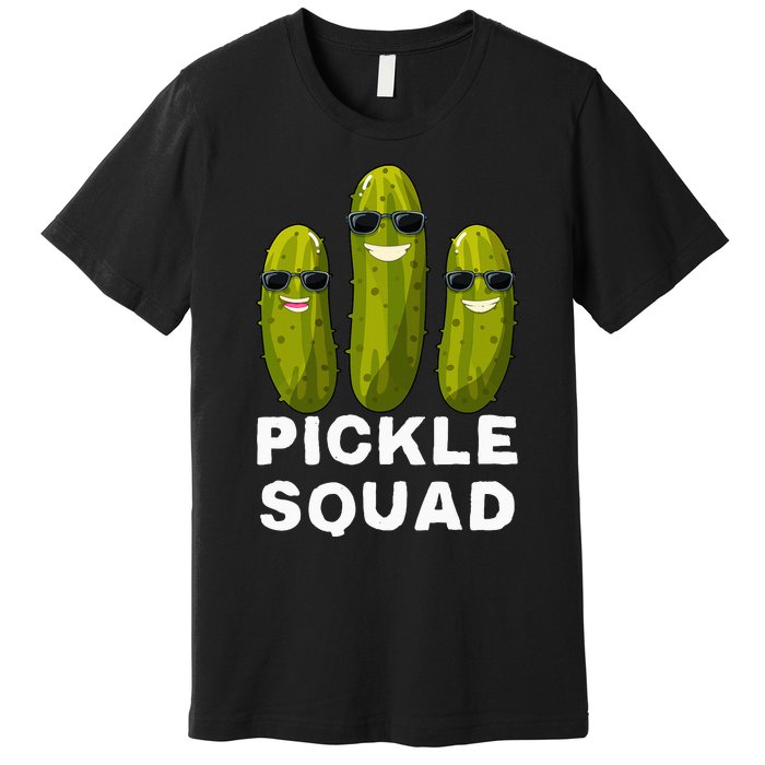 Pickle Squad Vegan Dill Pickle Premium T-Shirt