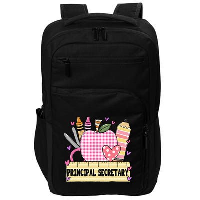 Principal Secretary Valentine S Day Teacher Frame Impact Tech Backpack