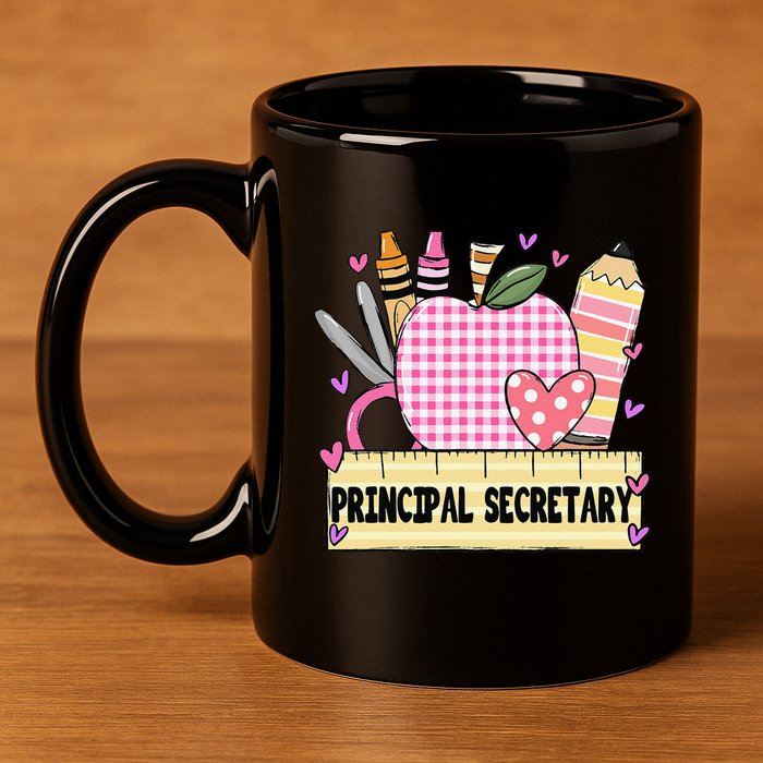 Principal Secretary Valentine S Day Teacher Frame 11oz C Handle Ceramic Mug