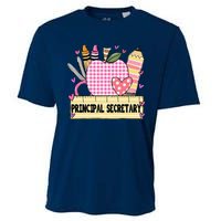 Principal Secretary Valentine S Day Teacher Frame Cooling Performance Crew T-Shirt