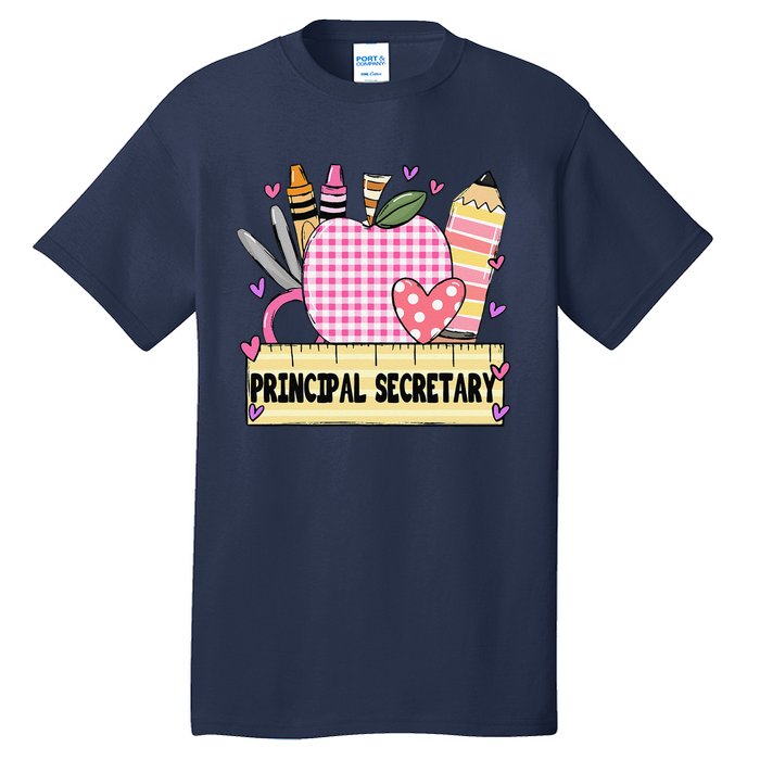 Principal Secretary Valentine S Day Teacher Frame Tall T-Shirt