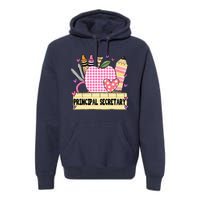 Principal Secretary Valentine S Day Teacher Frame Premium Hoodie